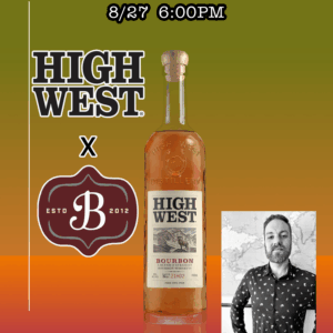 High West Whiskey x Bluebeard Cocktail Class
